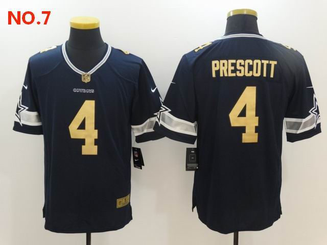 Men's Dallas Cowboys #4 Dak Prescott Jerseys NO.7;